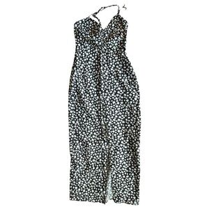 NWT Zara Black and White Floral Midi Dress